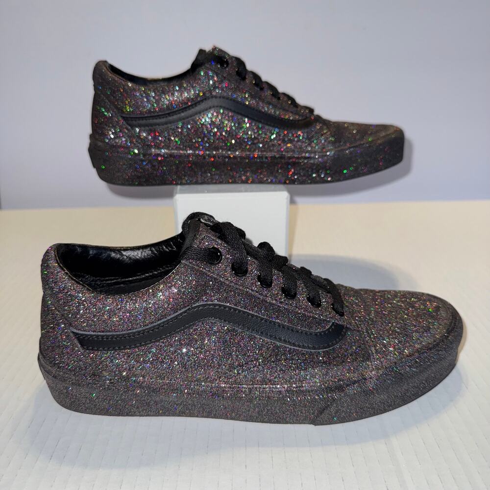 Vans Old Skool Holographic Glitter Black Size 6 | Trendy Sneaker - Picture 6 of 9